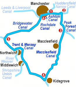 The Cheshire Ring Map